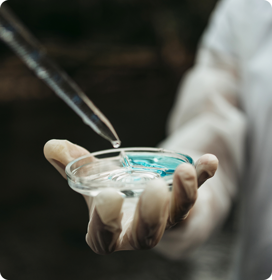 Water and Bacteria Testing sample collection from residential water supply